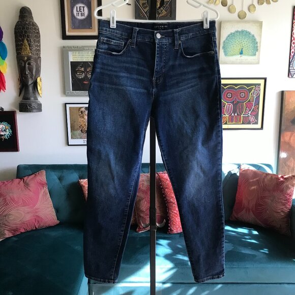LUCKY BRAND size 12 / 31 R Stretch Dark Wash Denim Mid Rise Skinny Ava Jeans - Picture 1 of 5